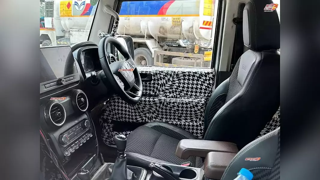 mahindra-five-door-thar-interior and dashboard